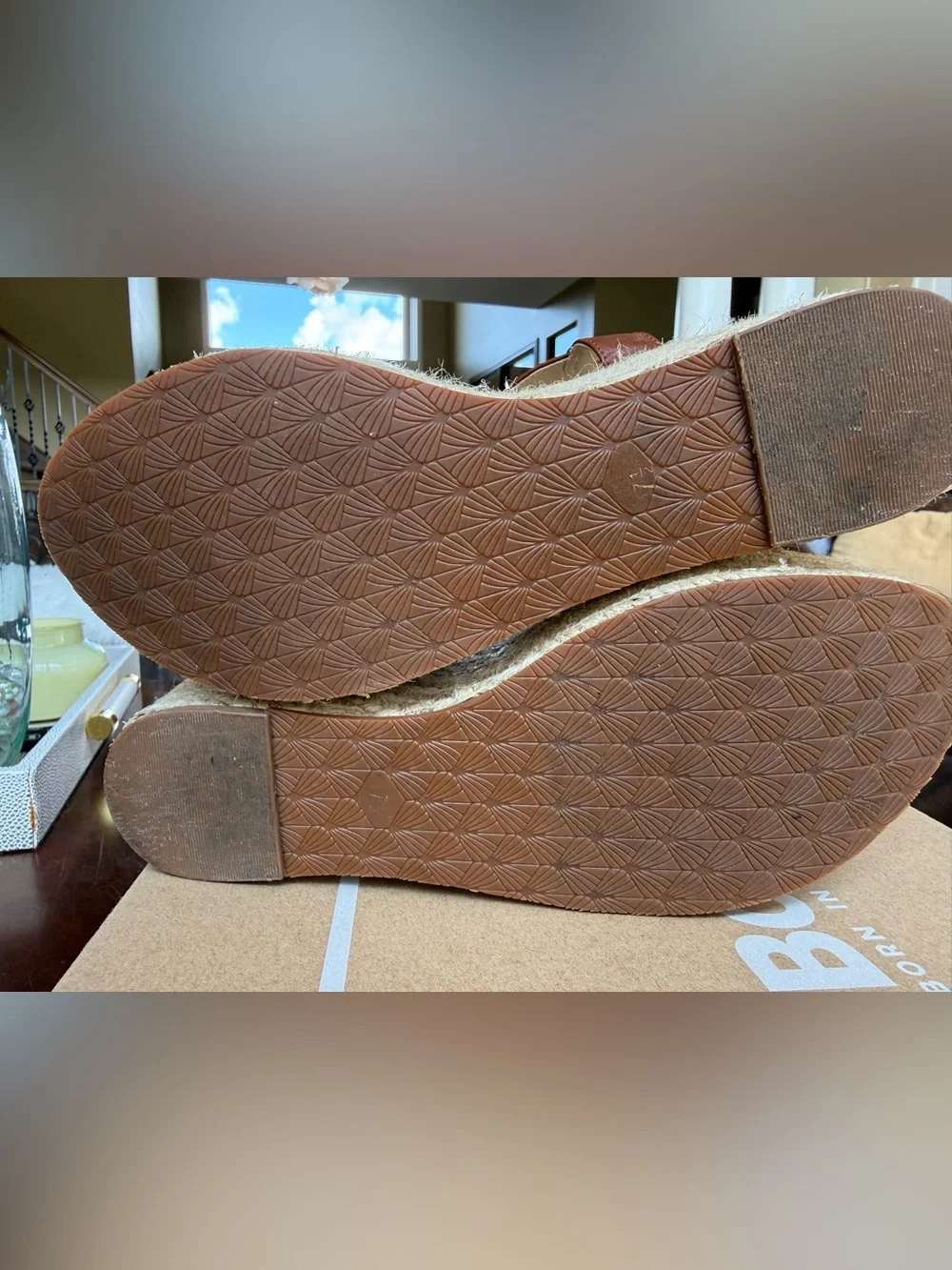 BC Brown Woven Espadrille (size 7.5)